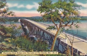 Hurricane Deck Bridge Over The Lake Of The Ozarks Missouri 1952