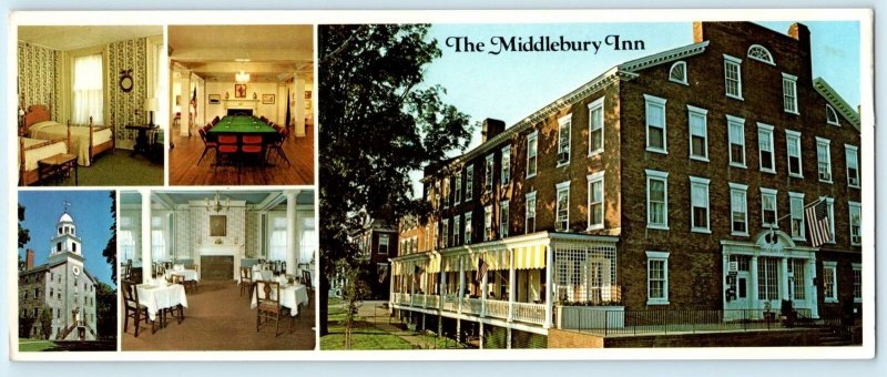 MIDDLEBURY, Vermont VT ~ Roadside MIDDLEBURY INN 1981 ~ 3.5x9 Postcard 