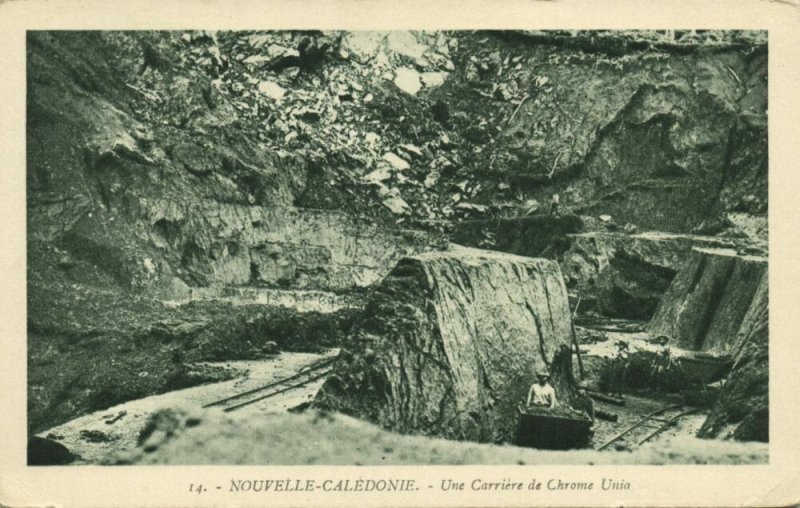 New Caledonia, Chrome Mine Mining, Une Carriere de Chrome Unia (1930s)