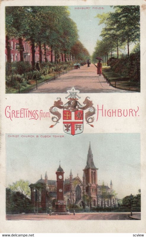 HIGHBURY , England , 00-10s ; 2 view postcard