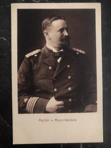 Mint Germany Real Picture Postcard RPPC Imperial German Navy Capt Meyer Waldeck