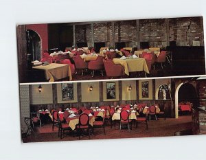 Postcard Interior of the Black Angus Steak House Virginia USA