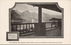 Wigwam Inn Indian River Park BC reached by Harbour Navigation Co. Postcard F40