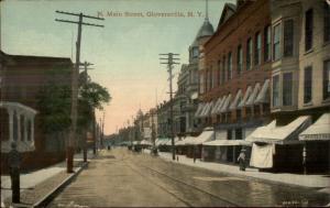 Gloversville NY North Main St. c1910 Used Postcard