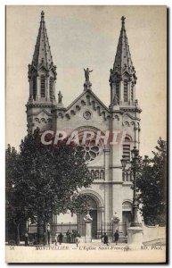 Old Postcard Montpellier L & # 39Eglise Saint Francois