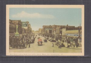 CANADA, MOOSE JAW, SASK, MAIN STREET FROM CPR STATION, c1935 ppc., unused.