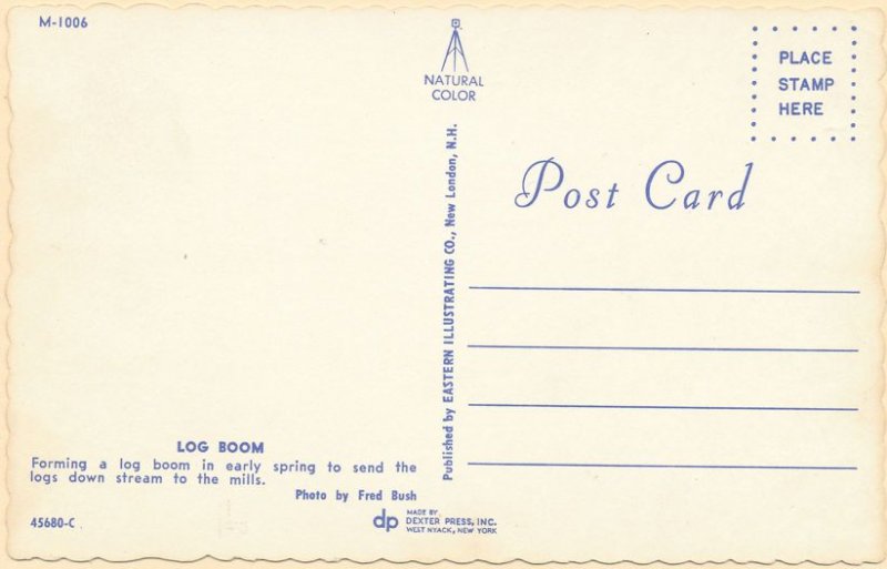 Forming a Log Boom in Early Spring, New England