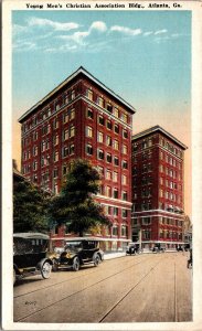Postcard GA Atlanta Young Men's Christian Association Twin Building 1920s V37