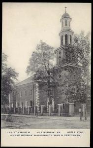 Christ Church Alexandria VA unused c1910