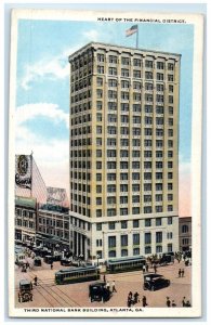 c1940 Third National Bank Building Heart Financial Atlanta Georgia GA Postcard