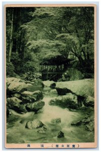 Osaka Japan Postcard Bandstand in Osaka Mino Park Gorge 1920 Antique Posted