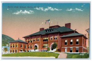 c1910 Berlin High School Berlin New Hampshire NH Antique Unposted Postcard