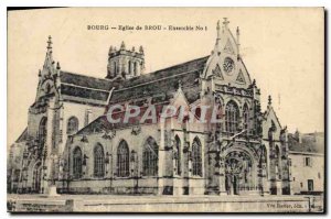 Postcard Old Brou Church Bourg Set 1