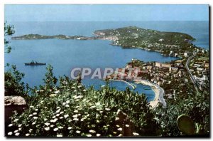 Postcard Modern Cote D & # 39Azur Beaulieu Sur Mer and Cap Ferrat Panoramic view