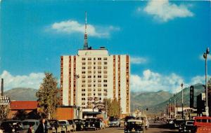 Anchorage Alaska~Street Scene~Mt McKinley Apartments Building~50s Ford Truck