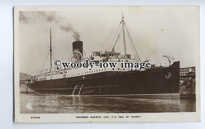 f0704 - Southern Railways Ferry - Isle of Thanet , built 1925 - postcard