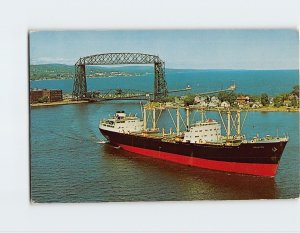 Postcard Colytto Arriving In Duluth-Superior Harbor, Duluth, Minnesota