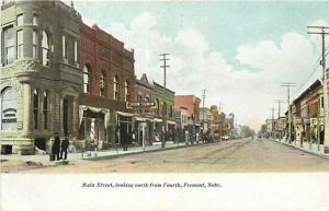 NE, Fremont, Nebraska, Main Street Looking North, Hammmond Printing