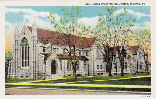 Pennsylvania Indiana First United Presbyterian Church Curteich