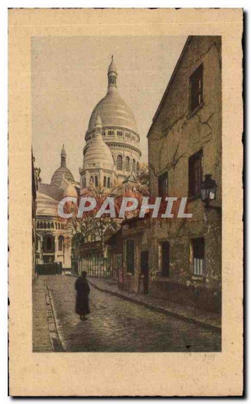 Old Postcard From Paris Basilica Saore The Coeur d & # 39Art Yvon Paris Rue D...