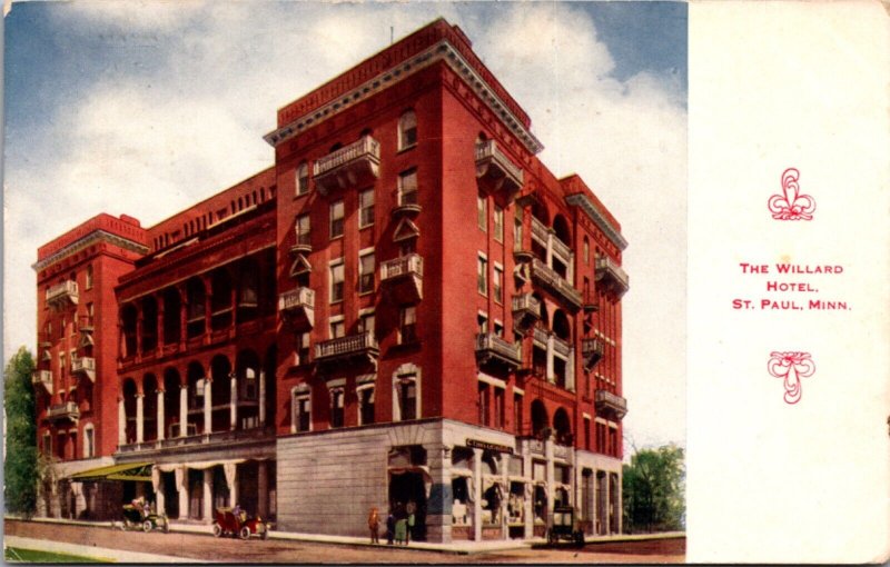 Postcard The Willard Hotel in St. Paul, Minnesota