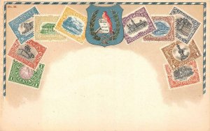 OTTMAR ZIEHER STAMP GUATEMALA NO 36 1ST SERIES TYPE III POSTCARD (c.1910)