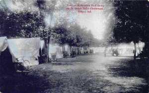 Tent Camp St Joseph Valley Chautauqua McNaughton Park Elkhart Indiana postcard