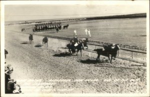 Lordsburg NM Horse Racing Track Real Photo Postcard