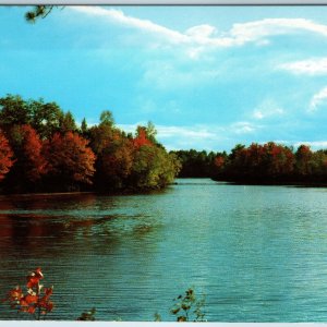 c1960s Porter, ME Indian Glen Ossipee River Autumn Magic Arthur D. Lutte PC A197