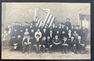 Mint USA Real Picture Postcard RPPC Civil War Veterans Reunion Of Harris