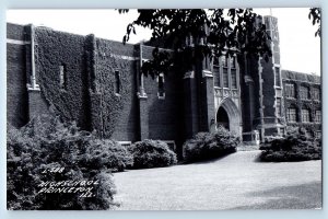 Princeton Illinois IL Postcard RPPC Photo High School Building Campus 1946