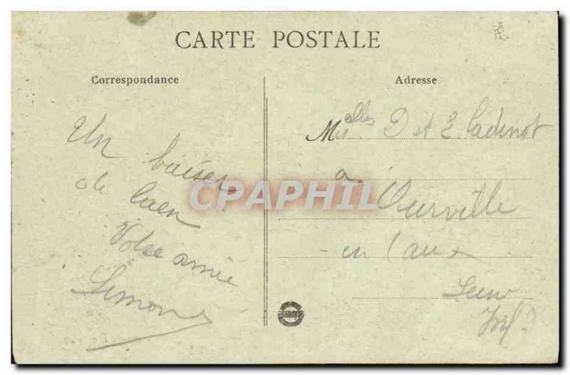 Old Postcard Colombelles near Caen Boat