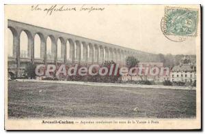 Postcard Old Arcueil Cachan Aqueduct Leading Waters Of the valve in Paris