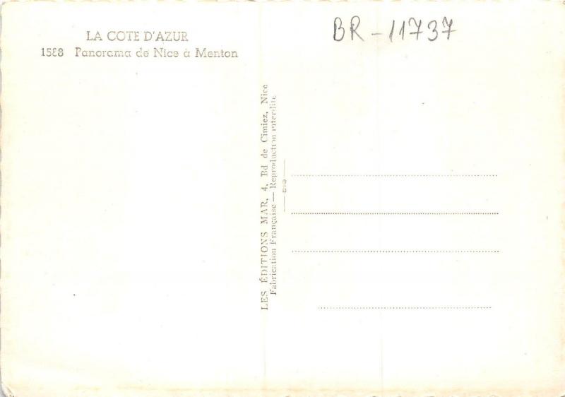 BR11737 Panorama de nice a Menton   france