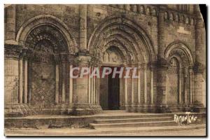 Old Postcard Facade of & # 39Eglise Romanesque bridge the & # 39Abbe d & # 39...