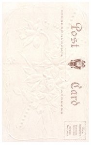 Easter Greeting Vintage Postcard Embossed Cross Daffodils Flowers Unused