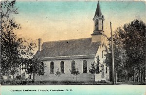 G16/ Casselton North Dakota Postcard c1910 German Lutheran Church