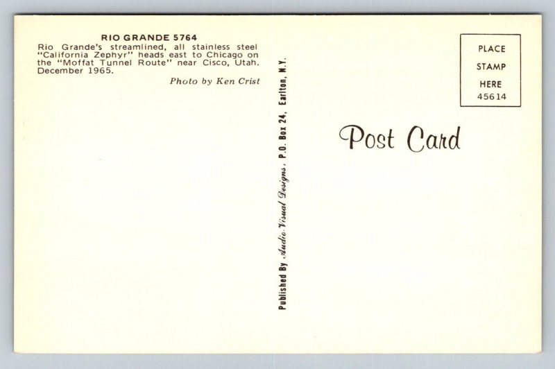 Rio Grande Railroad  #5764   Postcard