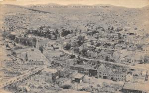 Central City Colorado Aerial View~Streets-Houses-Stores~Teller House-Church~1954