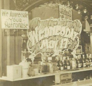 Rockwall TEXAS RP 1911 INTERIOR ICE CREAM PARLOR nr Dallas Plano SODA FOUNTAIN