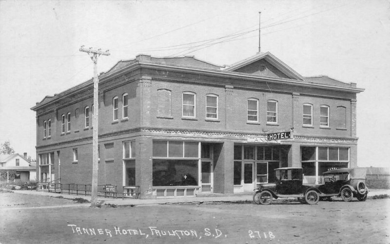 Rppc Tanner Hotel Faulkton South Dakota Real Photo Postcard (C. 1910