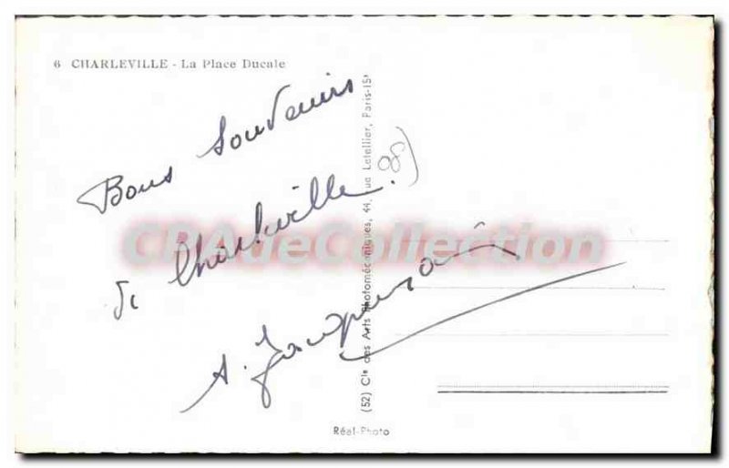 Old Postcard Charleville Place Ducale