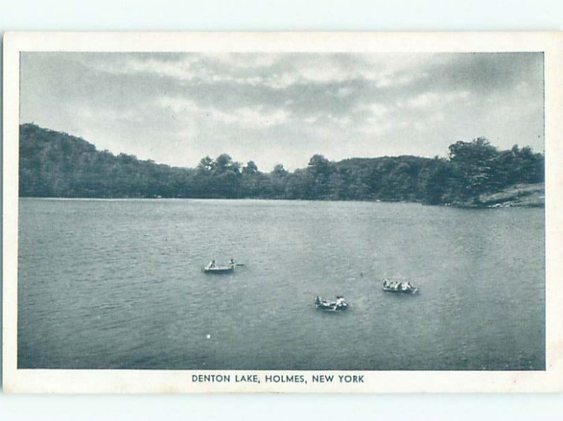 1940's LAKE SCENE Holmes - Near Newburgh & Poughkeepsie New York NY AE5302