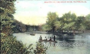 Boating on the Cedar - Waterloo, Iowa IA  