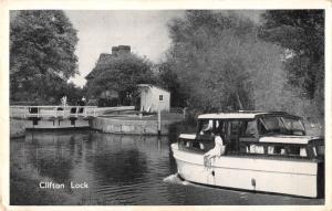 uk13385 clifton lock real photo uk