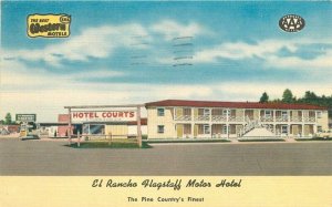 Flagstaff Arizona El Rancho Motor Hotel Route 66 Colorpicture Postcard 21-11053