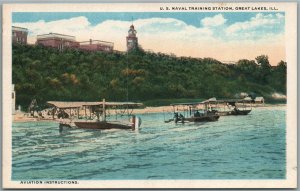 GREAT LAKES IL US NAVAL TRAINING STATION ANTIQUE POSTCARD