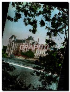 Modern Postcard Solesmes L & # 39Abbaye On The Banks Of The Sarthe