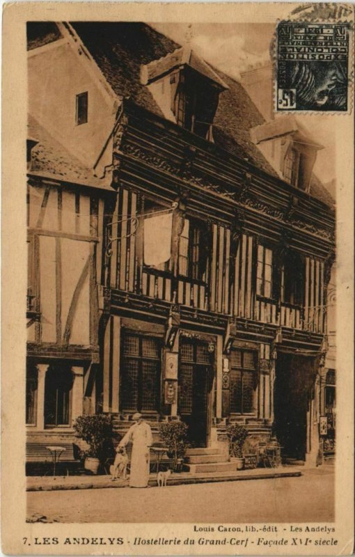 CPA LES ANDELYS Hostellerie du Grand-Cerf (1160051)