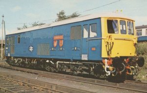 Class 73 No 73142 Train at Stewarts Lane Railway Station Postcard